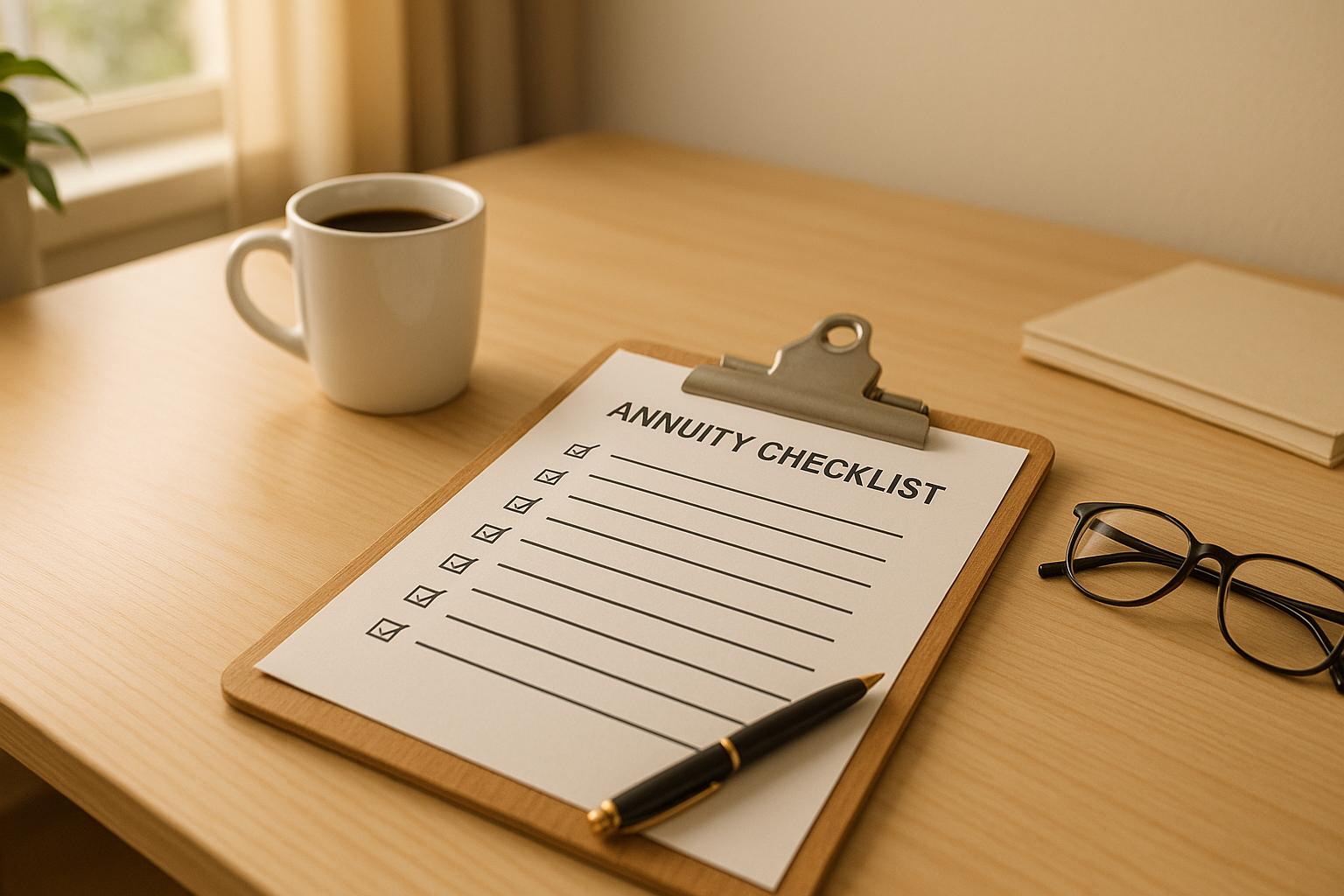 Annuity Checklist: 7 Things to Review Before Buying